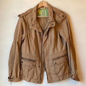 Free People Corduroy Utility Moto Jacket Size: 12.